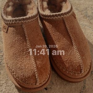 UGG Tan Shearling Lined Loafers